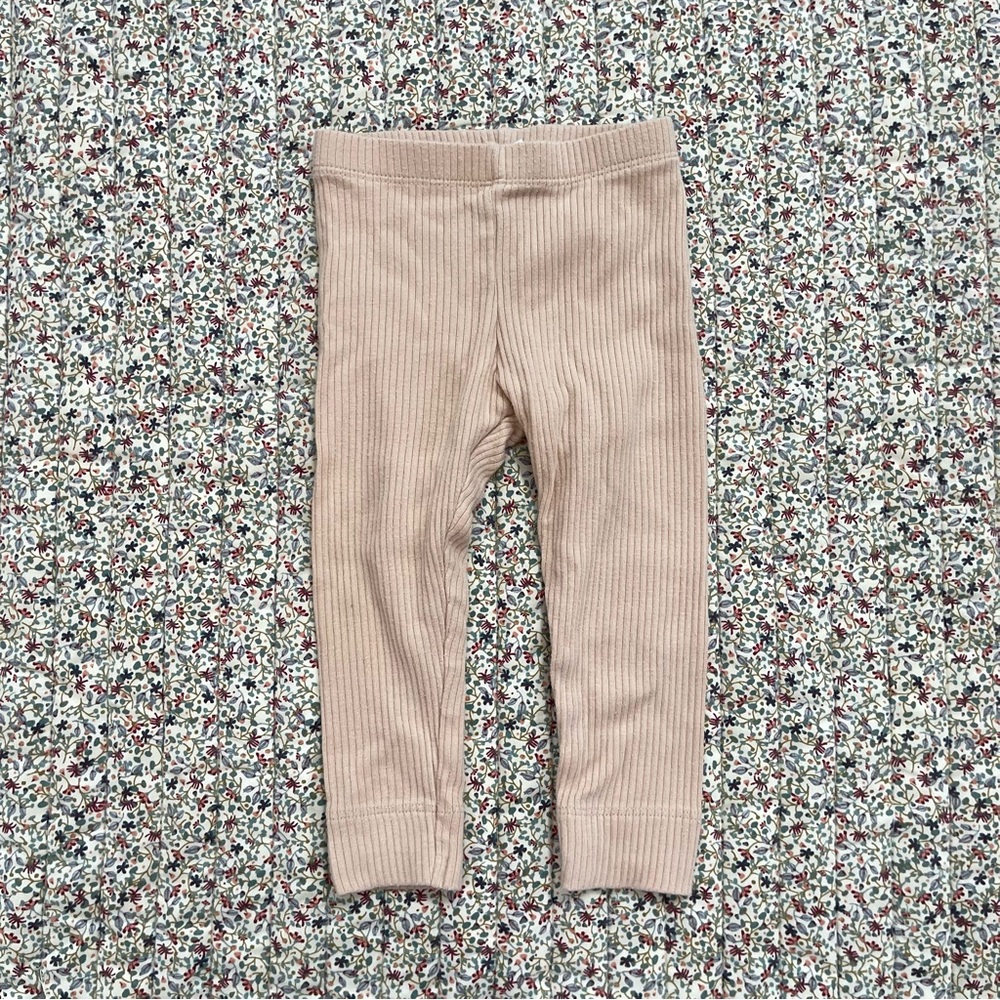Jamie Kay Peach Ribbed Leggings